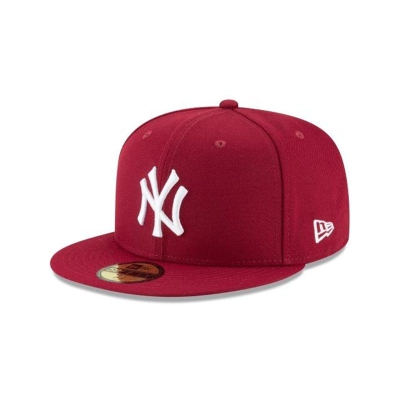 New York Yankees Gorra | New Era MLB Cardinal Basic 59fifty Fitted Cap Mexico - Rojos
